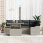 Juego de Sofá de Jardín Conjunto de 6 Beige Ratán by , Outdoor sofas - Ref: Foro24-3357745, Price: 493,91 €, Discount: %