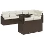 Juego de Sofá de Jardín 9 Piezas Marrón y Crema Ratán y Tela von , Outdoor-Sofas - Ref: Foro24-3357761, Preis: 696,79 €, Raba...