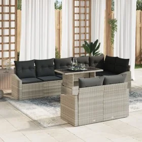 Juego de Sofás de Jardín Set de 9 Gris Polirrattan de , Sofás de exterior - Ref: Foro24-3357765, Precio: 761,30 €, Descuento: %