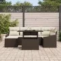 Juego de sofá de jardín Conjunto de 7 Crema y marrón oscuro by , Outdoor sofas - Ref: Foro24-3357771, Price: 527,16 €, Discou...