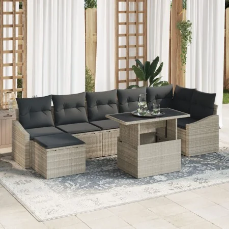 Conjunto de Sofá de Jardín Conjunto de 8 Gris Ratán by , Outdoor sofas - Ref: Foro24-3357785, Price: 627,05 €, Discount: %