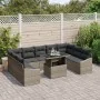 Juego de sofá de jardín de 10 piezas con cojines gris poliratán by , Outdoor sofas - Ref: Foro24-3357802, Price: 673,57 €, Di...