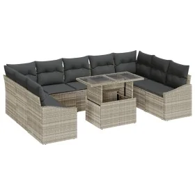 Conjunto de sofá de jardín Set de 10 Beige, gris oscuro by , Outdoor sofas - Ref: Foro24-3357805, Price: 747,74 €, Discount: %