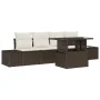 Juego de Sofás de Jardín Set de 5 Marrón Ratán von , Outdoor-Sofas - Ref: Foro24-3357821, Preis: 411,75 €, Rabatt: %