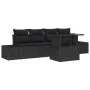 Set de sofá de jardín 5 piezas Negro Ratán Sofá exterior von , Outdoor-Sofas - Ref: Foro24-3357826, Preis: 410,50 €, Rabatt: %