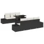 Juego de Sofá de Jardín Set de 7 Negro Ratán de , Sofás de exterior - Ref: Foro24-3357840, Precio: 595,89 €, Descuento: %