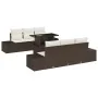 Juego de Sofá de Jardín 7 Piezas Marrón Ratán Poliéster von , Outdoor-Sofas - Ref: Foro24-3357841, Preis: 616,77 €, Rabatt: %