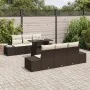 Juego de Sofá de Jardín 7 Piezas Marrón Ratán Poliéster von , Outdoor-Sofas - Ref: Foro24-3357841, Preis: 616,77 €, Rabatt: %