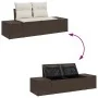 Juego de Sofá de Jardín 7 Piezas Marrón Ratán Poliéster von , Outdoor-Sofas - Ref: Foro24-3357841, Preis: 616,77 €, Rabatt: %