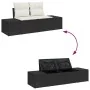 Conjunto de sofá de jardín 7 piezas Negro y crema by , Outdoor sofas - Ref: Foro24-3357850, Price: 543,41 €, Discount: %