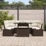 Juego de Sofá de Jardín Conjunto de 7 Marrón, Crema Ratán, Tela by , Outdoor sofas - Ref: Foro24-3357851, Price: 580,80 €, Di...
