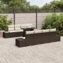 Conjunto de Sofá de Jardín 7 Piezas Marrón Ratán Sintético de , Sofás de exterior - Ref: Foro24-3357881, Precio: 557,08 €, De...
