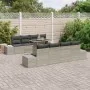 Conjunto de Sofás de Jardín Set de 7 Gris Ratán, Poliéster by , Outdoor sofas - Ref: Foro24-3357885, Price: 610,12 €, Discoun...