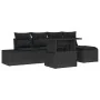Juego de Sofás de Jardín Set de 6 Negro Ratán by , Outdoor sofas - Ref: Foro24-3357906, Price: 459,81 €, Discount: -5%%