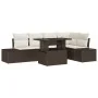 Juego de sofá de jardín 6 piezas Marrón Ratán by , Outdoor sofas - Ref: Foro24-3357921, Price: 508,94 €, Discount: -5%%