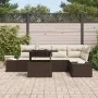 Juego de sofá de jardín 6 piezas Marrón Ratán by , Outdoor sofas - Ref: Foro24-3357921, Price: 508,94 €, Discount: -5%%