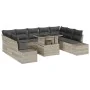 Set de Sofá de Jardín Set de 10 Beige y Gris by , Outdoor sofas - Ref: Foro24-3357985, Price: 773,48 €, Discount: -5%%
