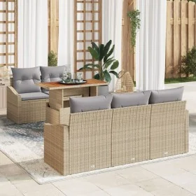 Comprar Juego de Sofás de Jardín Set de 6 Beige