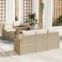 Juego de Sofá de Jardín Conjunto de 6 Beige Ratán Sofá de Jardín by , Outdoor sofas - Ref: Foro24-3358514, Price: 531,65 €, D...