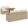 Juego de Sofá de Jardín Conjunto de 6 Beige Ratán Sofá de Jardín by , Outdoor sofas - Ref: Foro24-3358514, Price: 531,65 €, D...