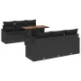 Juego de Sofá de Jardín Set de 7 Negro Ratan by , Outdoor sofas - Ref: Foro24-3358522, Price: 551,97 €, Discount: -5%%