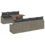 Juego de Sofá de Jardín de 8 Piezas con Cojines Gris Poliratán de , Sofás de exterior - Ref: Foro24-3358533, Precio: 610,26 €...
