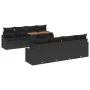 Juego de Sofá de Jardín de 7 piezas con Cojines Negro Poliratán by , Outdoor sofas - Ref: Foro24-3358550, Price: 516,61 €, Di...