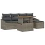 Juego de Sofá de Jardín de 6 piezas con Cojines Gris Polirratán de , Sofás de exterior - Ref: Foro24-3358561, Precio: 421,54 ...