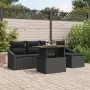 Juego de Sofás de Jardín de 6 piezas con cojines de Polirratán Negro de , Sofás de exterior - Ref: Foro24-3358564, Precio: 43...