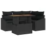 Juego de Sofá de Jardín de 5 Piezas con Cojines Negro Poliratán von , Outdoor-Sofas - Ref: Foro24-3358571, Preis: 400,21 €, R...