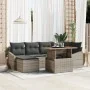 Juego de Sofá de Jardín de 7 Piezas con Cojines Gris Poliratán by , Outdoor sofas - Ref: Foro24-3358596, Price: 496,05 €, Dis...