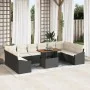 Juego de Sofás de Jardín de 11 Piezas con Cojines de Poliratán Negro von , Outdoor-Sofas - Ref: Foro24-3358623, Preis: 690,61...