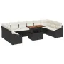 Juego de Sofás de Jardín de 11 Piezas con Cojines de Poliratán Negro von , Outdoor-Sofas - Ref: Foro24-3358623, Preis: 690,61...