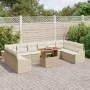 Conjunto de Sofás de Jardín Juego de 11 Beige Ratán de , Sofás de exterior - Ref: Foro24-3358626, Precio: 829,70 €, Descuento...