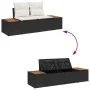 Conjunto de Sofá de Jardín de 6 Piezas con Cojines Rattan Polímero Negro | Foro24.es | Tu tienda online para hogar, jardín y más Foro24.es