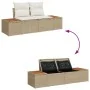 Juego de Sofá de Jardín de 6 Piezas con Cojines Beige Rattan Poliéster by , Outdoor sofas - Ref: Foro24-3358640, Price: 587,6...