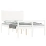 Seniorenbett Massivholz Kopfteil weiß 140x200 cm von vidaXL, Betten und Lattenroste - Ref: Foro24-3195482, Preis: 186,69 €, R...