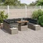 Conjunto de sofá de jardín de 10 piezas con cojines gris poliratán by , Outdoor sofas - Ref: Foro24-3358743, Price: 698,28 €,...