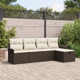 Conjunto de Sofá de Jardín de 5 piezas con