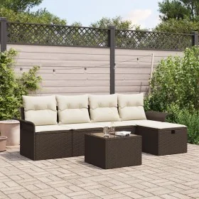 Conjunto de Sofá de Jardín de 6 Piezas con