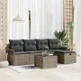 juego de sofá de jardín de 6 piezas con cojines gris ratán sintético by , Outdoor sofas - Ref: Foro24-3358868, Price: 360,94 ...