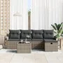 juego de sofá de jardín de 6 piezas con cojines gris ratán sintético by , Outdoor sofas - Ref: Foro24-3358868, Price: 360,94 ...