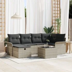Conjunto de Sofá de Jardín de 7 piezas con