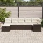 Conjunto de Sofá de Jardín de 7 Piezas con Cojines de Ratán Polimérico Marrón | Foro24.es | Tu tienda online para hogar, jardín y más Foro24.es