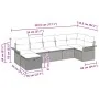 Conjunto de Sofá de Jardín de 7 Piezas con Cojines Beige Ratán Poliéster | Foro24.es | Tu tienda online para hogar, jardín y más Foro24.es