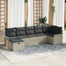 Conjunto de Sofá de Jardín de 7 Piezas con