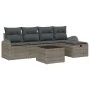 Sofá de Jardín de 6 Piezas con Cojines Gris de Ratán Sintético von , Outdoor-Sofas - Ref: Foro24-3359068, Preis: 359,04 €, Ra...