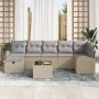 Conjunto de sofá de jardín de 8 piezas con cojines beige de ratán sintético | Foro24.es | Tu tienda online para hogar, jardín y más Foro24.es