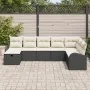 Conjunto de Sofá de Jardín de 8 Piezas con Cojines Ratán Poliéster Negro | Foro24.es | Tu tienda online para hogar, jardín y más Foro24.es