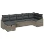 Juego de Sofás de Jardín de 7 Piezas con Cojines Gris Ratán Polivalente von , Outdoor-Sofas - Ref: Foro24-3359298, Preis: 435...